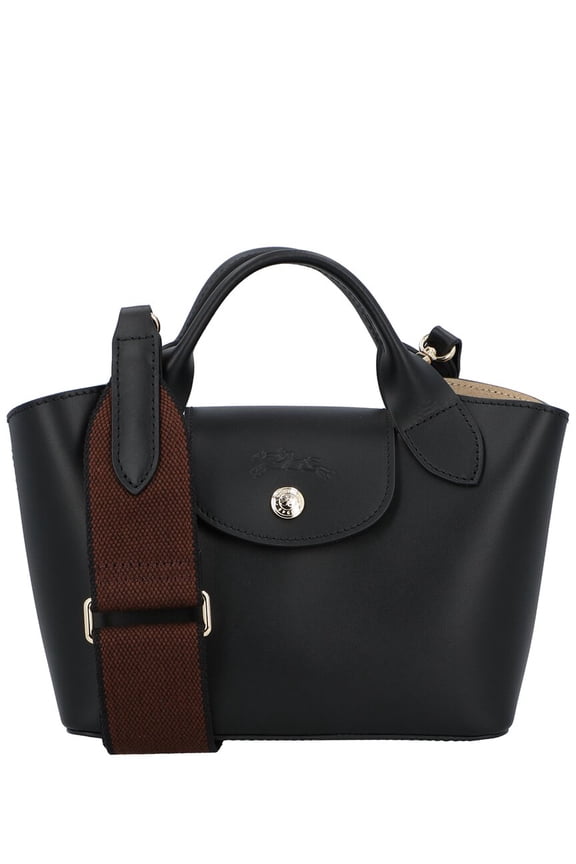 Epure XS Leather Tote, Black