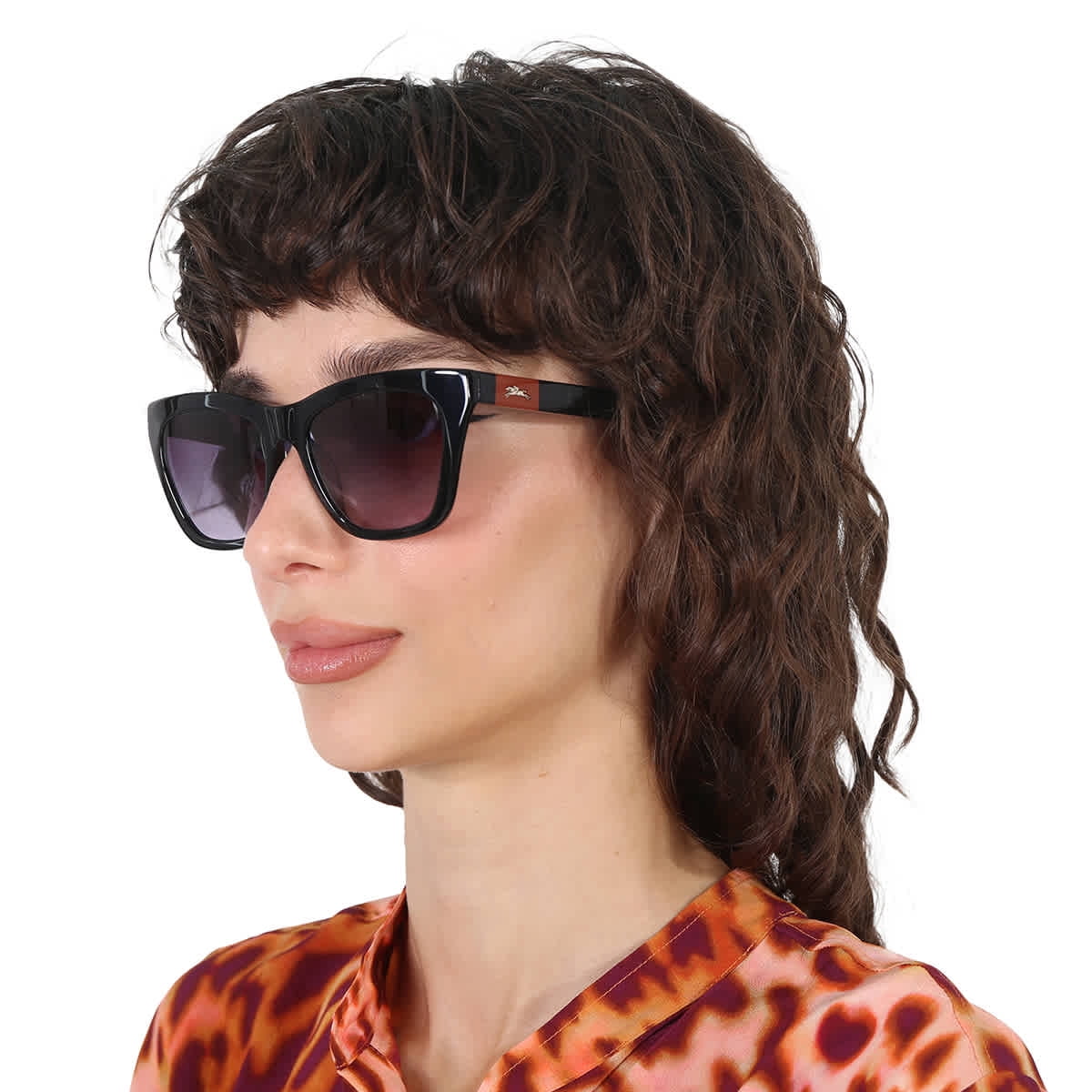 Longchamp Women\'s 54mm Black Sunglasses LO715S-001 Red Stripe 54-18-140 Kits.ca -- Longchamp LO715S main image 3