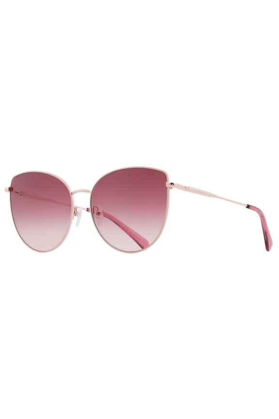 LO158S 729 Women's Rose Gold Metal Full Rim Sunglasses