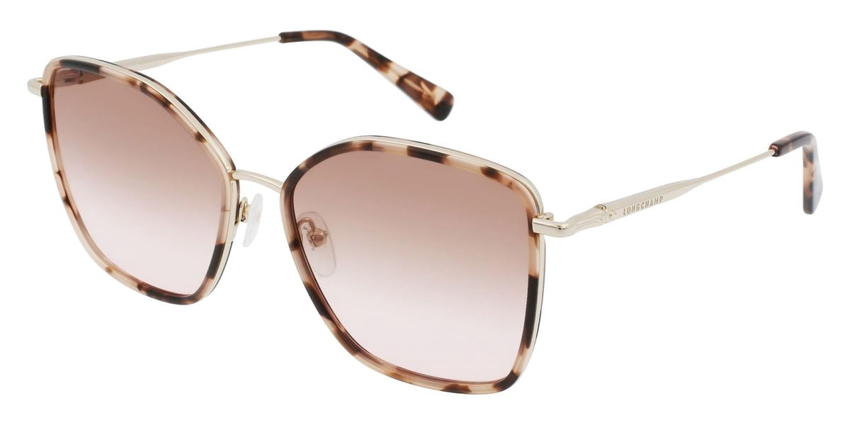 Longchamp LO685S Full Rim Square Gold/Rose Sunglasses  display picture 3