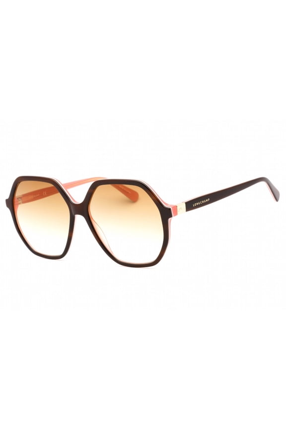 LO707S 208 Women's Havana Acetate Full Rim Sunglasses