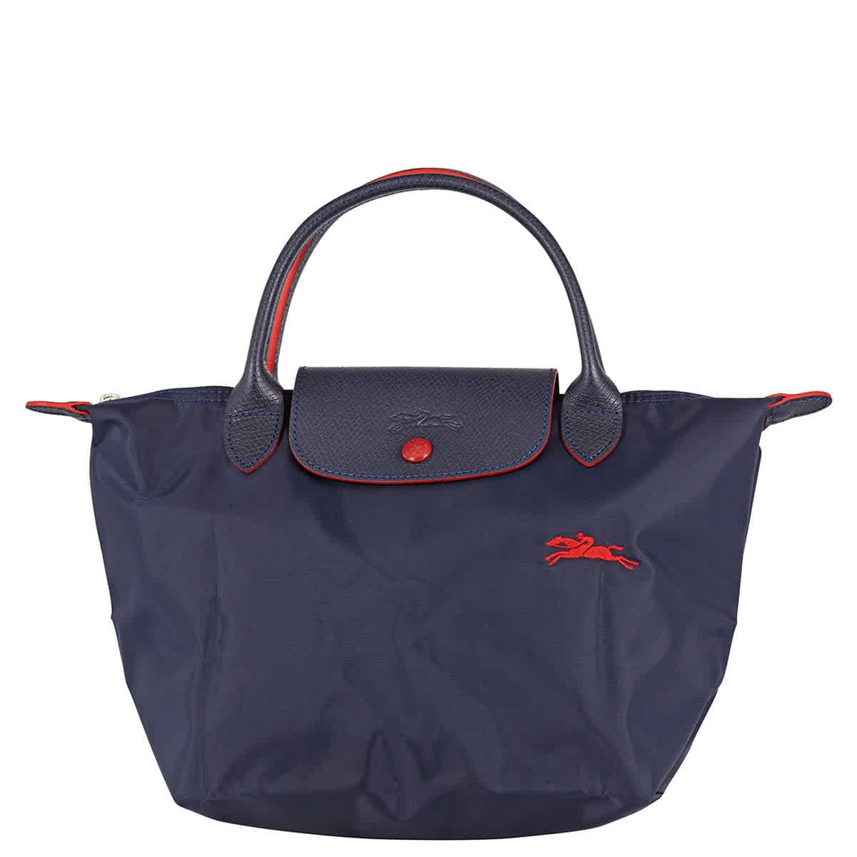 Longchamp Ladies Le Pliage Club Top Handle Bag S in Navy