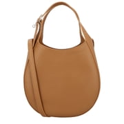 Longchamp Le Foulonne Small Leather Handbag, Brown