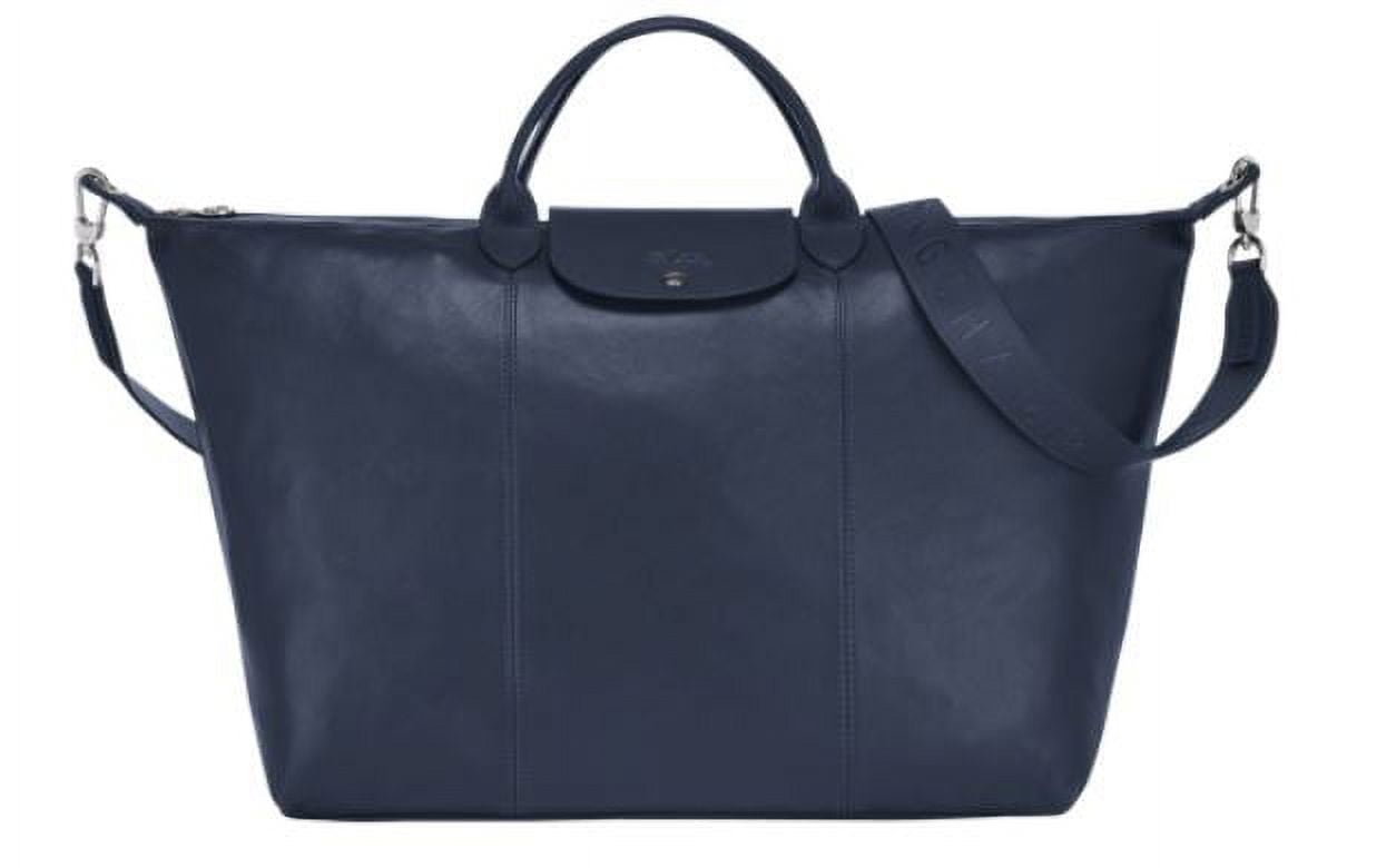 Buy Longchamp Le Pliage Cuir Travel Bag Navy at Ubuy Kuwait
