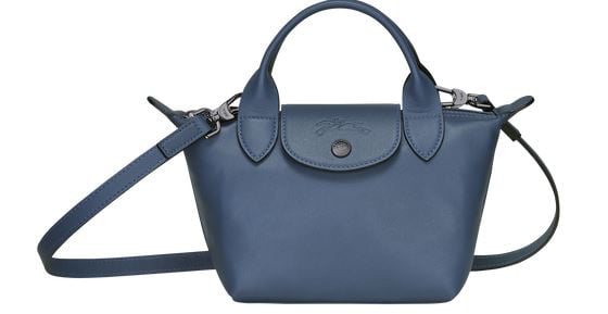 Longchamp Le Pliage Cosmetic Case in Gray