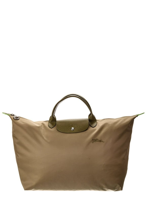 Le Pliage Green Large Canvas Travel Bag, Green