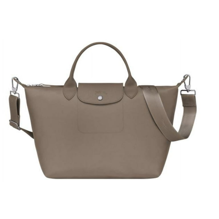 Longchamp Neo Cuir Canvas Bucket Bag / Crossbody Bag - Gray