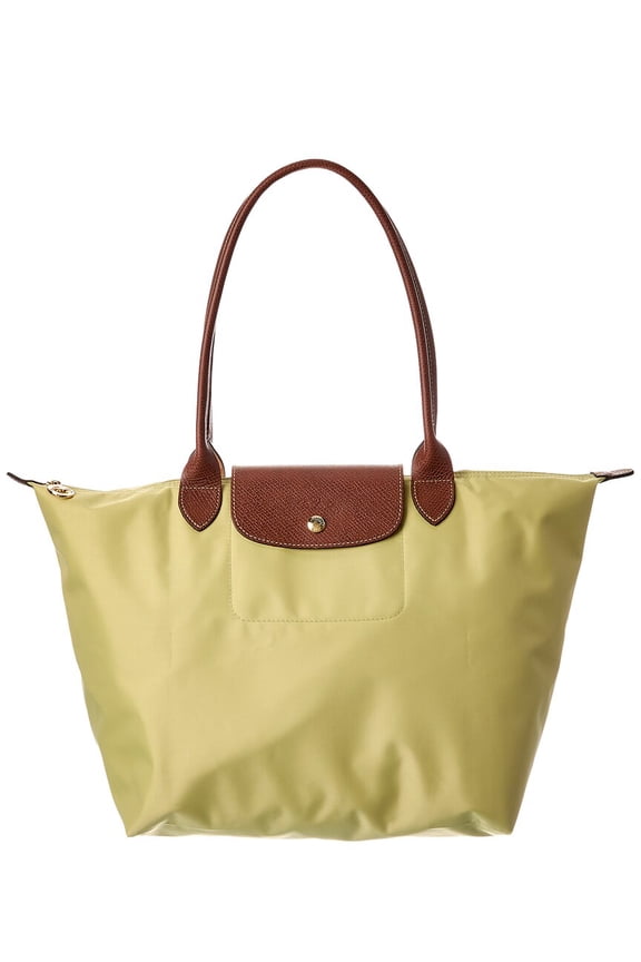 Le Pliage Original Large Nylon Long Handle Tote, Green