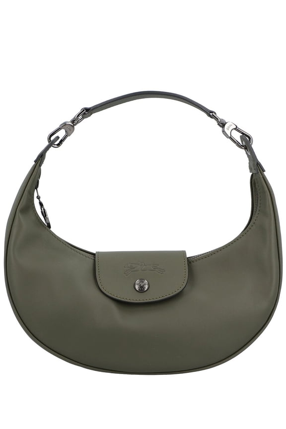 Le Pliage Xtra Small Leather Shoulder Bag, Green