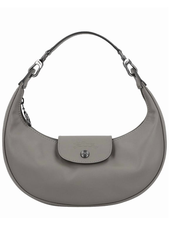 Le Pliage Xtra Leather Shoulder Bag, Grey
