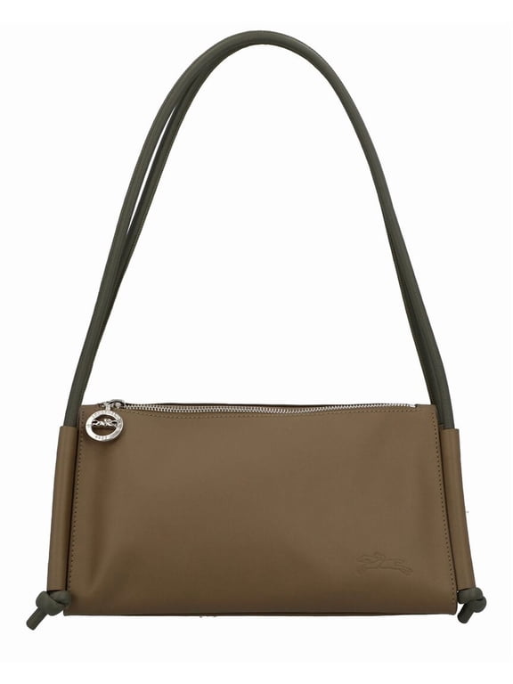 Le Pliage Xtra Medium Leather Shoulder Bag, Green