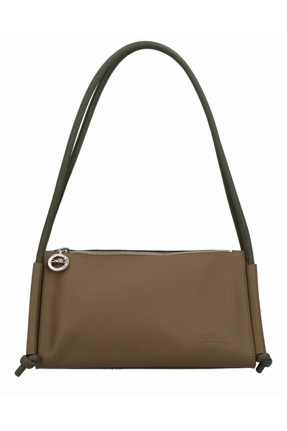 Le Pliage Xtra Medium Leather Shoulder Bag, Green