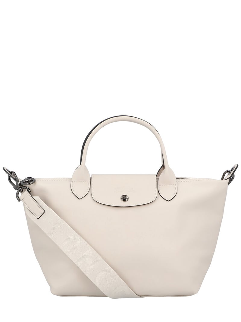 LONGCHAMP ホワイトミニショルダーバッグ Longchamp Le Pliage Xtra Small Leather Crossbody Handbag, White