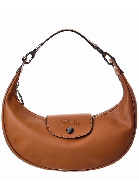 Le Pliage Xtra Small Leather Shoulder Bag, Brown
