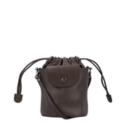 Longchamp Le Pliage Xtra XS Leather Bucket Bag, Brown