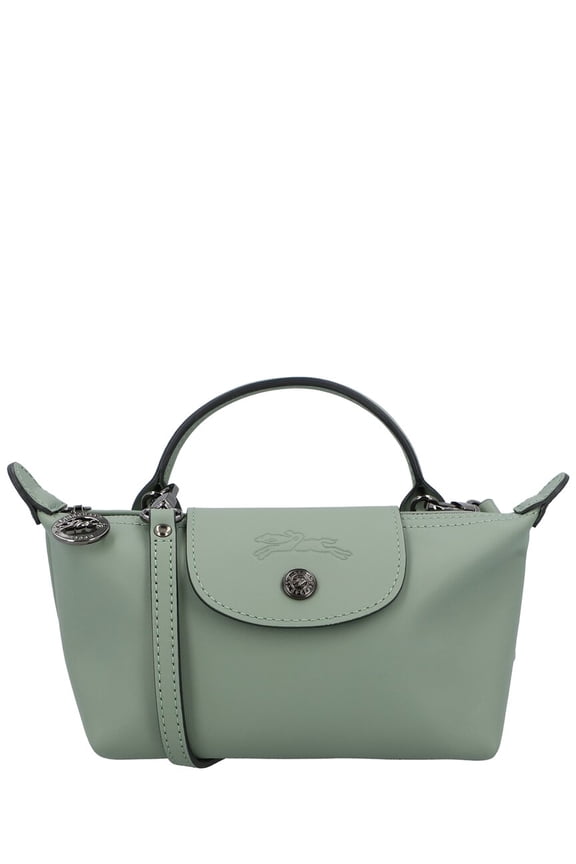 Le Pliage Xtra XS Leather Pouch, Green