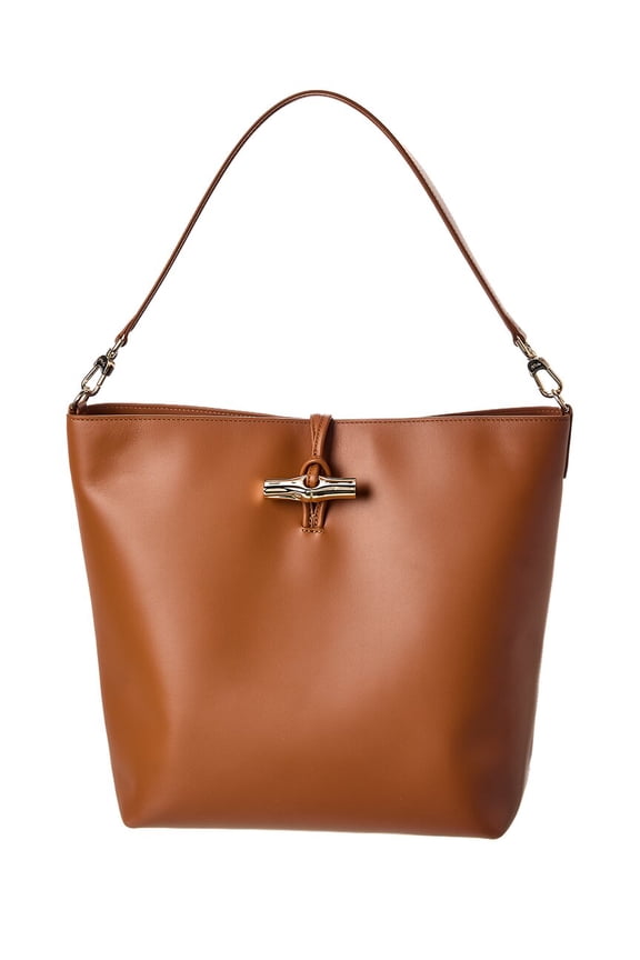 Le Roseau Leather Shoulder Bag, Brown