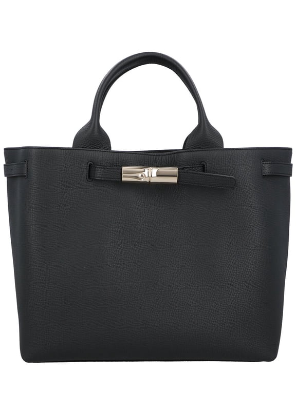 Le Smart Large Leather Handbag, Black