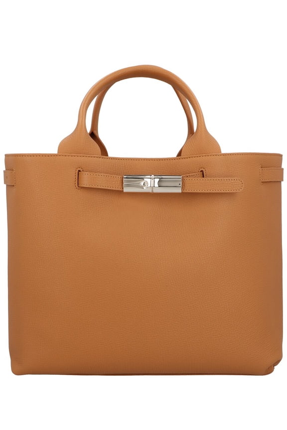 Le Smart Large Leather Handbag, Brown