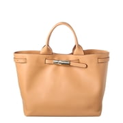 Longchamp Le Smart Leather Tote, Brown