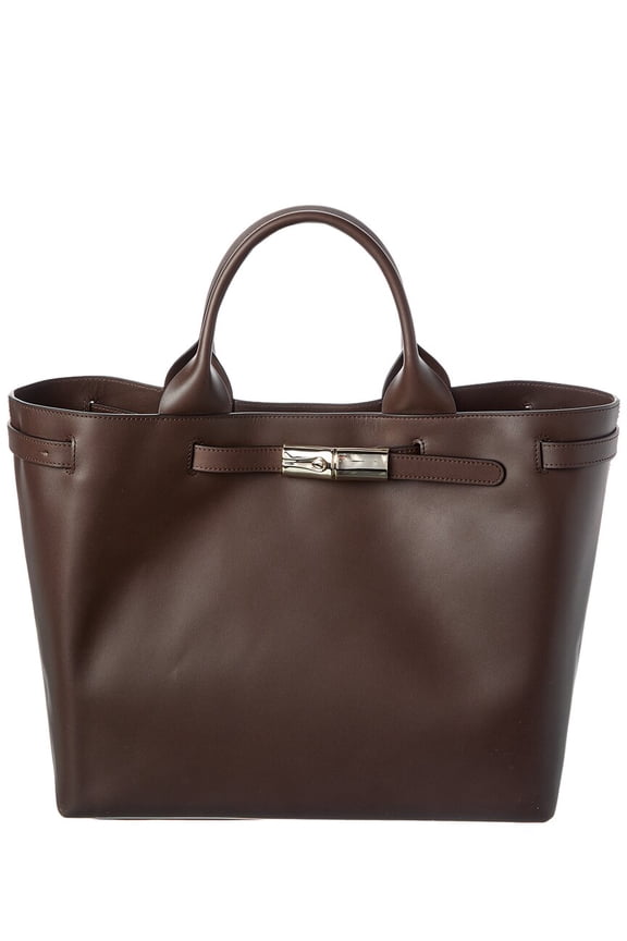 Le Smart Leather Tote, Brown