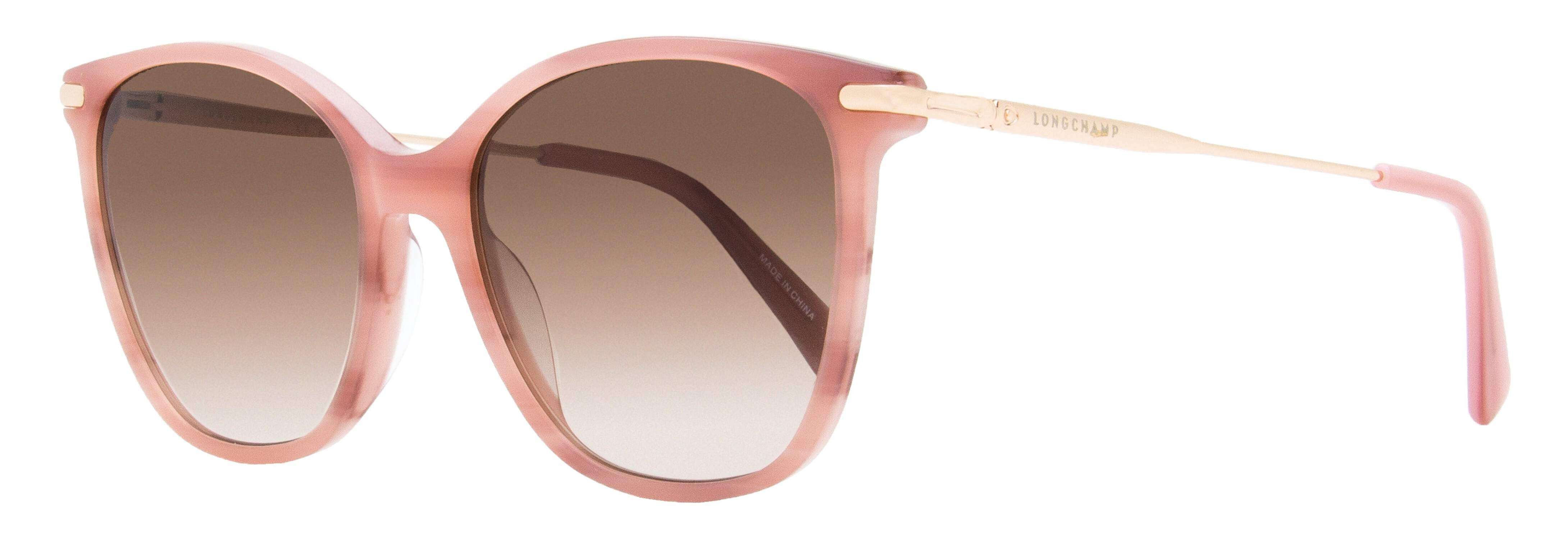 Longchamp LO660S 606 Women's Marble Rose Plastic Frame Sunglasses