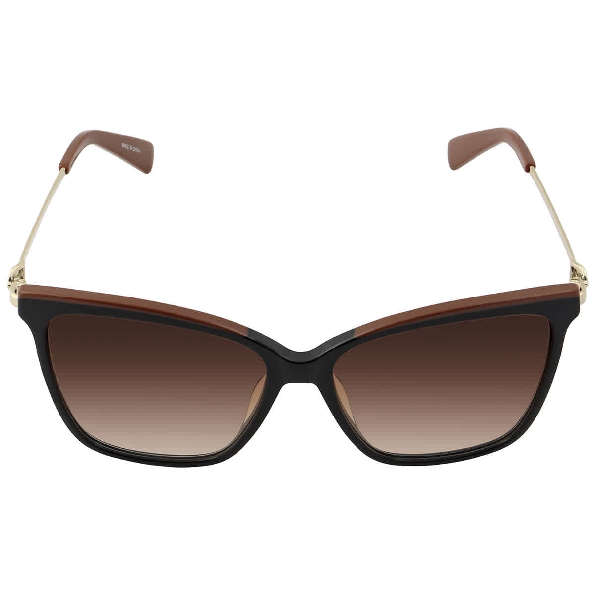 Longchamp Women\'s 56mm Black Sunglasses LO673S-001 Longchamp Grey Gradient Round Ladies Sunglasses LO673S 001  main image 2