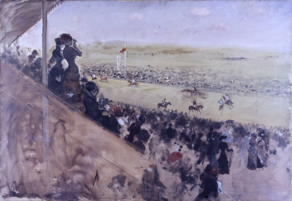 Longchamps Races (Le Corse Di Longchamps) Canvas Art - (24 x 18)