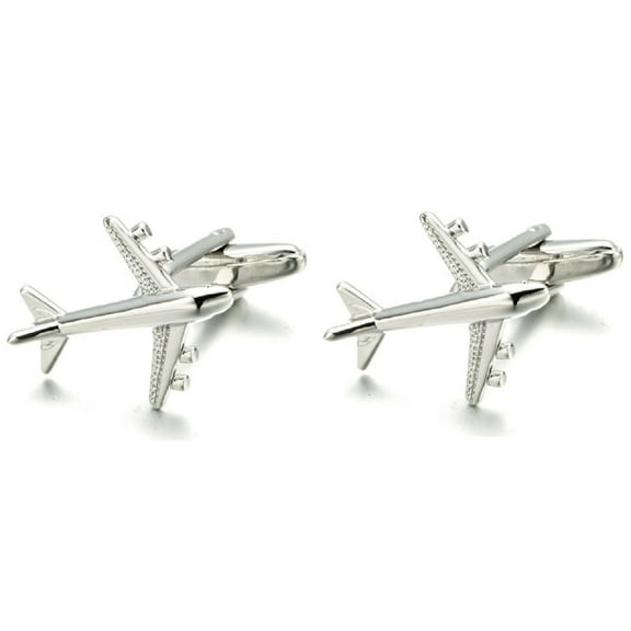 Longcreek Airplane Cufflinks for Men, Plane Cufflinks, Jet Aircraft Cuff Links, Jet Plane Shirt Tuxedo Cufflinks, Punk Cufflinks French Cufflinks, Best Man Cufflinks, Party Wedding Cufflinks