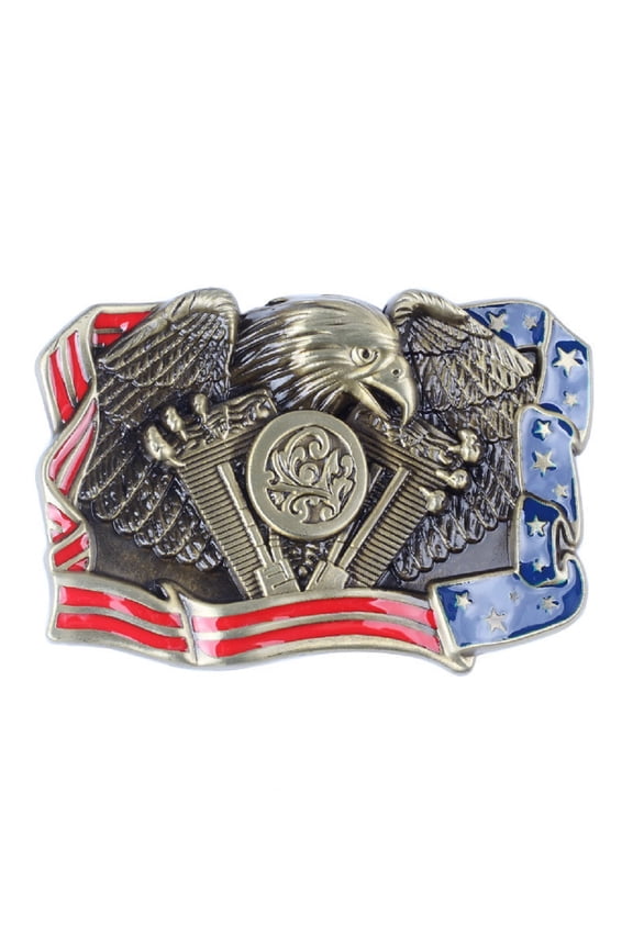 Eagle Belt Buckle for Men, American Bald Eagle Belt Buckle, Norse Viking Eagle Head Belt Buckle, Patriotic American Flag Eagle Rectangle Belt Buckle, Western Cowboy Belt Buckle