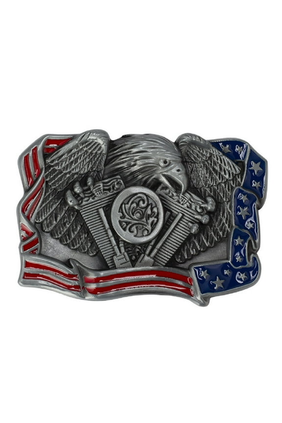 Eagle Belt Buckle for Men, American Bald Eagle Belt Buckle, Norse Viking Eagle Head Belt Buckle, Patriotic American Flag Eagle Rectangle Belt Buckle, Western Cowboy Belt Buckle