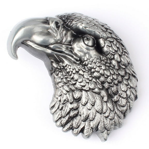Longcreek Eagle Belt Buckle for Men, Vintage Hawk Belt Buckle, Norse Viking Eagle Head Belt Buckle, American Bald Eagle Belt Buckle, Western Cowboy Belt Buckle, Retro Punk Rock Belt Buckle
