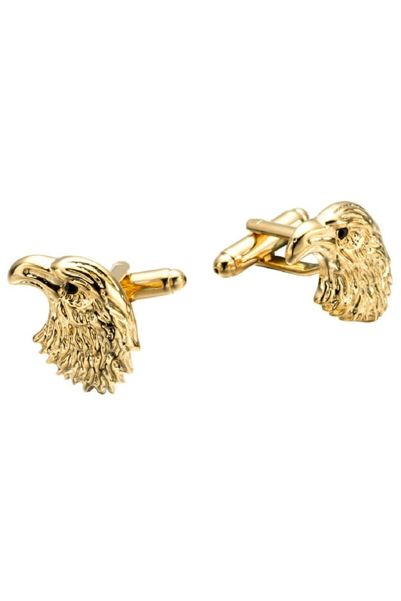 Eagle Cufflinks for Men, American Bald Eagle Head Cufflinks, Viking Eagle Cuff Links, Gold Eagle Shirt Tuxedo Cufflinks, Punk Cufflinks French Cufflinks, Best Man Cufflinks