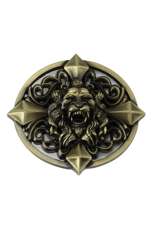 Lion Belt Buckle for Men, Cross Lion Belt Buckle, Celtic Lion Animal Belt Buckle, Norse Viking Lion Head Belt Buckle, Western Cowboy Belt Buckle, Vintage Punk Rock Belt Buckle