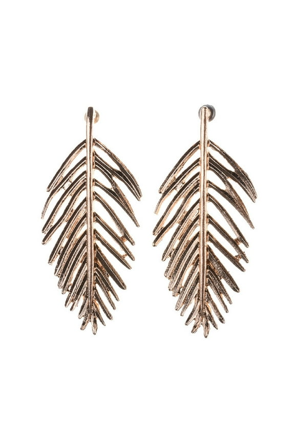 Leaf Earrings for Women, Palm Tree Leaf Earrings, Cute Feather Dangle Earrings Hypoallergenic, Coconut Tree Leaf Earrings, Bohemian Leaves Earrings Studs, Feather Leaf Jewelry