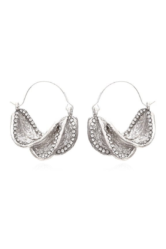 Twisted Leaf Earrings for Women, Cute Plant Leaf Earrings, Funny Leaf Statement Dangle Earrings Hypoallergenic, Spiral Leaf Drop Earrings, Bohemian Flower Leaf Earrings Studs