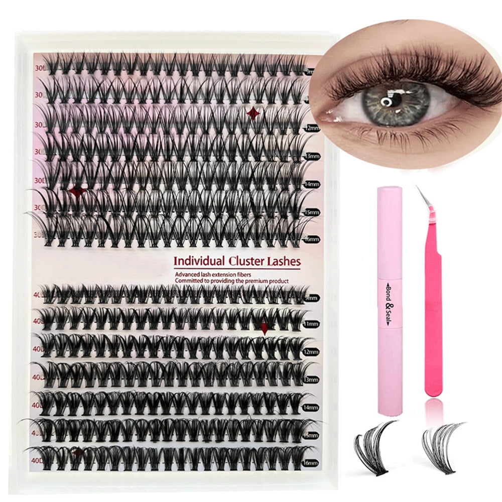 Longday Diy Lash Extension Kit Individual Lashes Cluster D Curl Eyelash ...
