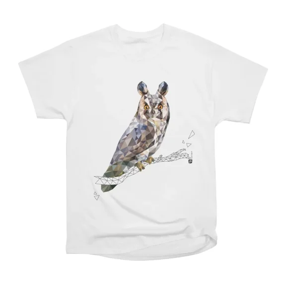 Longeared owl Asio otus T-Shirt Tee Gift For Him Merch For Her Apparel For Friend