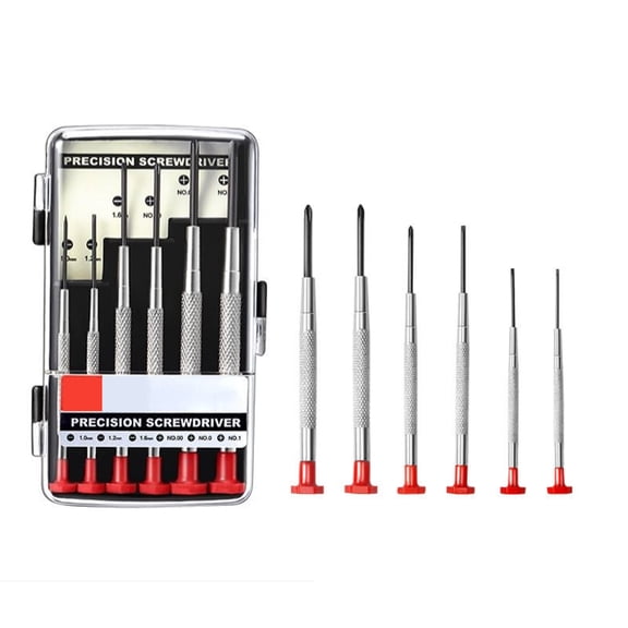 Longevity And Durability Precision Screwdriver Set, Chrome Vanadium Steel Mini Screwdrivers for Eyeglass Repair, Watches, Jewelry, Toys (6 Pieces)