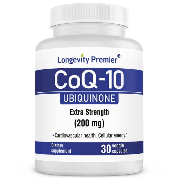 Longevity CoQ10 better absorption for healthy heart, brain & energy 200mg