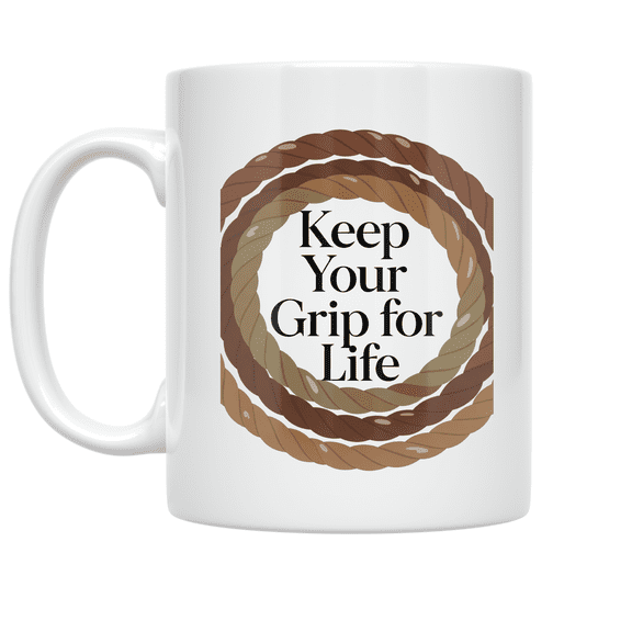 Longevity Grip Design - Fitness Enthusiast - 11 oz Ceramic Coffee Mug