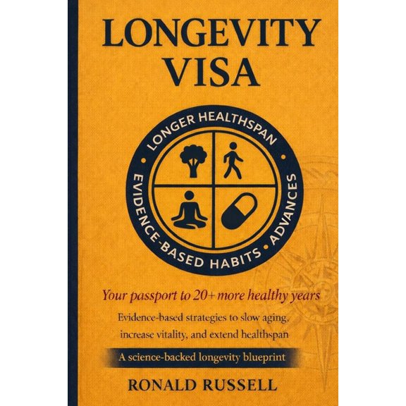 Longevity Visa: Steps To Live 20+ Years Longer, Feel Younger, Live Healthier, and Reverse Aging, (Paperback)