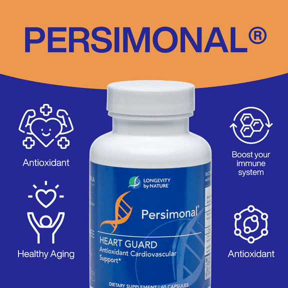 Longevity by Nature Persimonal Persimmon Leaf Extract,  Immune Support, 60 Capsules