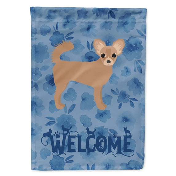 Longhair Chihuahua #2 Welcome Garden Flag