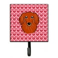 thumbnail image 1 of Longhair Red Dachshund Leash or Key Holder, 1 of 1