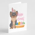 thumbnail image 1 of Longhaired Blue and Tan Chihuahua Easter Greeting Cards and Envelopes Pack of 8 7 in x 5 in, 1 of 3