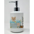 thumbnail image 1 of Longhaired Gold and White Chihuahua Ceramic Soap Dispenser, 1 of 4