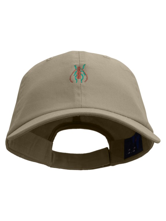 Longhorn Beetle Logo Embroidered Low Profile Dyed Cotton Twill Cap - Olive OSFM