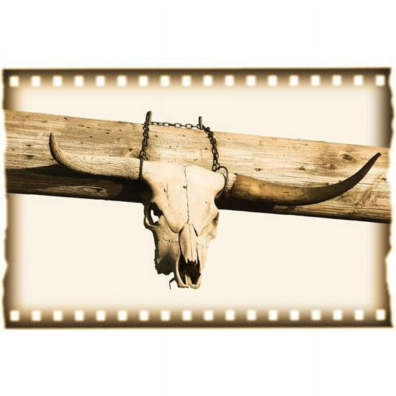 Longhorn Cow Skull Poster Print