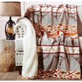thumbnail image 1 of Longhorn Plush 54x68 Sherpa Throw, 1 of 7